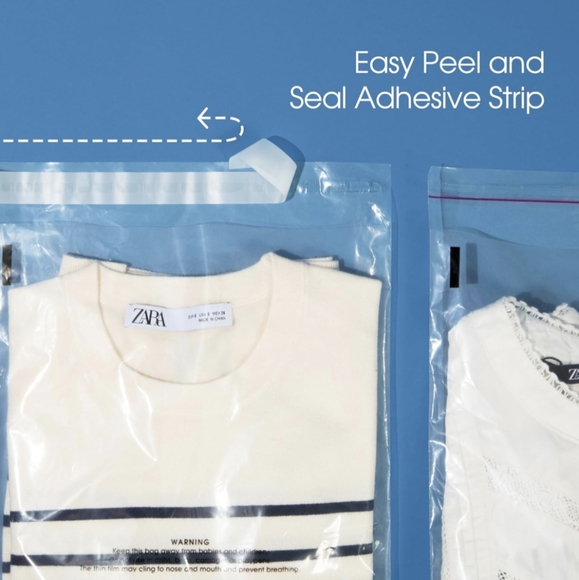 20 - 18x24" Self Seal Clear Polymailers - Picture 4 of 5